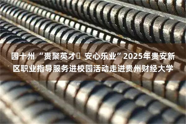 园十州 “贵聚英才・安心乐业”2025年贵安新区职业指导服务进校园活动走进贵州财经大学