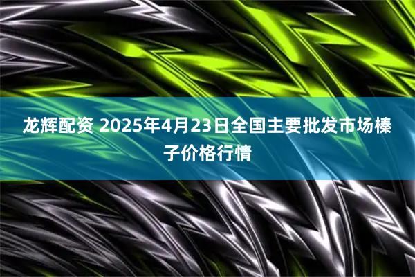 龙辉配资 2025年4月23日全国主要批发市场榛子价格行情