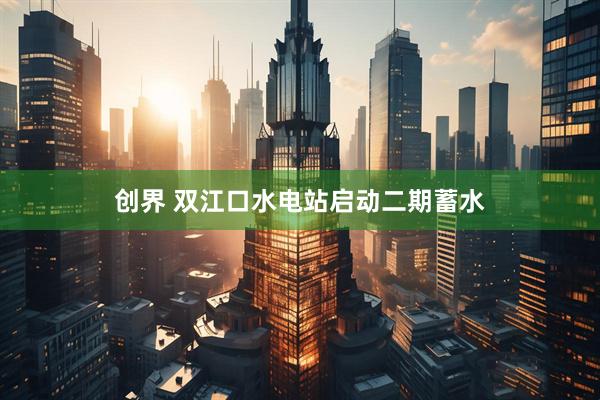 创界 双江口水电站启动二期蓄水